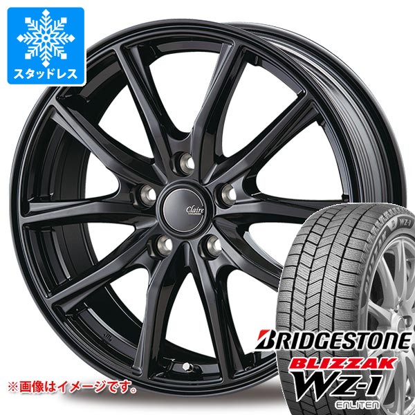 【タイヤ交換対象】スタッドレスタイヤ ブリヂストン ブリザック WZ-1 155/65R13 73Q ＆ インターミラノ クレール GZ10 4.0-13 タイヤホイール4本セット155/65-13 BRIDGESTONE BLIZZAK WZ-1