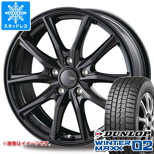 【タイヤ交換対象】スタッドレスタイヤ ダンロップ ウインターマックス02 WM02 215/60R17 96Q ＆ インターミラノ クレール GZ10 7.0-17 タイヤホイール4本セット215/60-17 DUNLOP WINTER MAXX02 WM02｜タイヤ１番