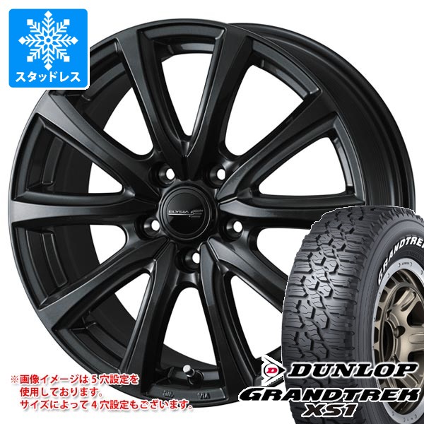 【タイヤ交換対象】スタッドレスタイヤ ダンロップ グラントレック XS1 215/70R16 100/97N ホワイトレター & エリシア 6.5-16 タイヤホイール4本セット215/70-16 DUNLOP GRANDTREK XS1|タイヤ1番
