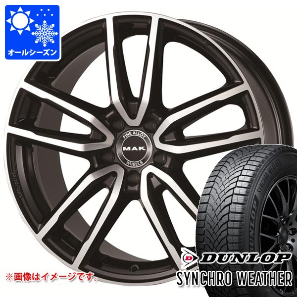 【タイヤ交換対象】メルセデスベンツ H243 EQAクラス用 オールシーズンタイヤ ダンロップ シンクロウェザー 235/55R18 104V XL MAK エボ タイヤホイール4本セット|タイヤ1番