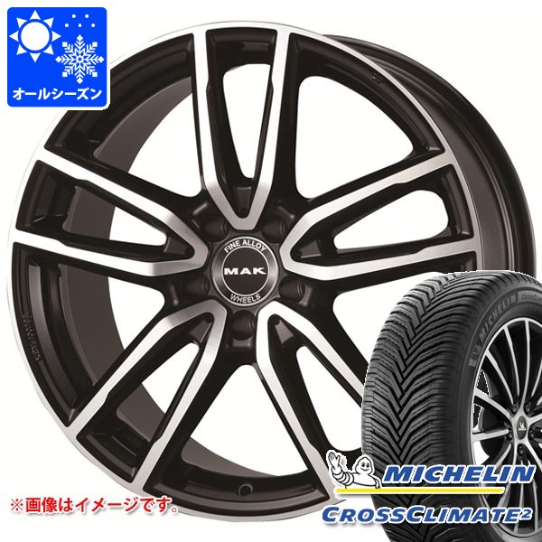 【タイヤ交換対象】メルセデスベンツ X254 GLCクラス用 オールシーズンタイヤ ミシュラン クロスクライメート2 SUV 235/60R18 107V XL MAK エボ タイヤホイール4本セット