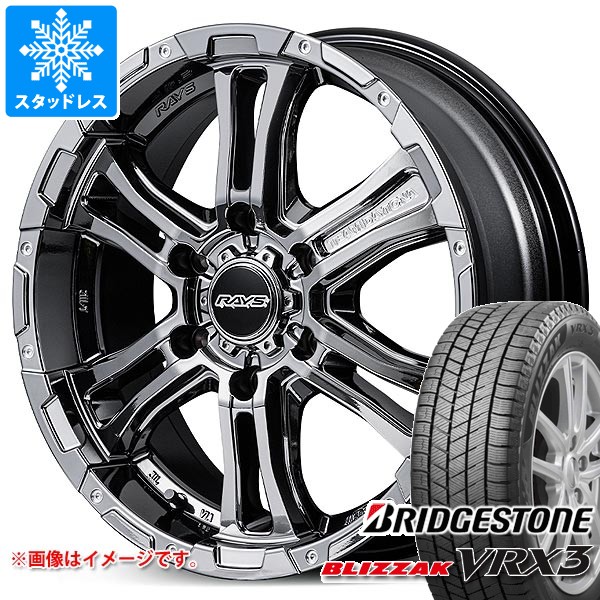【タイヤ交換対象】トヨタ ハイエース 200系用 スタッドレス ブリヂストン ブリザック VRX3 215/70R16 100Q レイズ FDX-AG タイヤホイール4本セット 142,600円