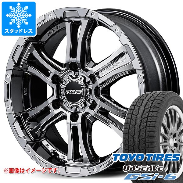 【タイヤ交換対象】ニッサン NV350キャラバン E26用 スタッドレス トーヨー オブザーブ GSi-6 215/70R16 100Q レイズ FDX-AG タイヤホイール4本セット|タイヤ1番