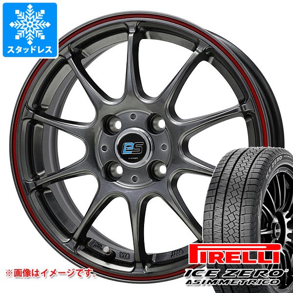 【タイヤ交換対象】スタッドレスタイヤ ピレリ アイスゼロアシンメトリコ 175/65R15 84T & ジースピード es-01 5.5-15 タイヤホイール4本セット175/65-15 PIRELLI ICE ZERO ASIMMETRICO|タイヤ1番