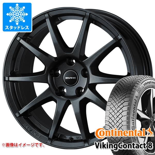 【タイヤ交換対象】BMW G45 X3用 スタッドレス コンチネンタル バイキングコンタクト8 225/60R18 104H XL アーヴィン S02 タイヤホイール4本セット