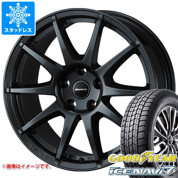 【タイヤ交換対象】MINI クロスオーバー F60用 スタッドレス グッドイヤー アイスナビ7 225/55R17 97Q アーヴィン S02 タイヤホイール4本セット