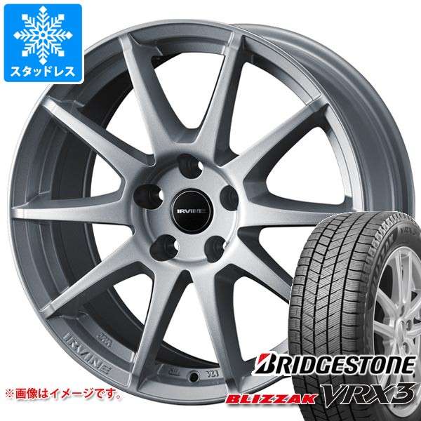 【タイヤ交換対象】ボルボ S60/V60 ZB系用 スタッドレス ブリヂストン ブリザック VRX3 235/45R18 94Q アーヴィン S02 タイヤホイール4本セット