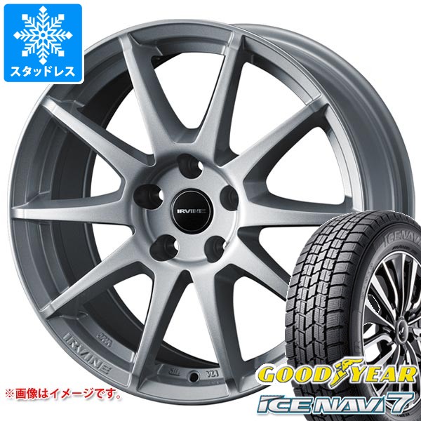 【タイヤ交換対象】メルセデスベンツ C236 CLEクラス用 スタッドレス グッドイヤー アイスナビ7 225/55R17 97Q アーヴィン S02 タイヤホイール4本セット