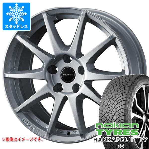 【タイヤ交換対象】ジープ レネゲード BU系用 スタッドレス ノキアン ハッカペリッタ R5 SUV 215/60R17 100R XL アーヴィン S02 タイヤホイール4本セット
