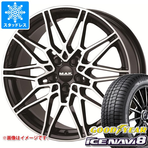 【タイヤ交換対象】BMW G26 i4用 スタッドレス グッドイヤー アイスナビ8 245/45R18 100Q XL MAK ケーニッヒ タイヤホイール4本セット