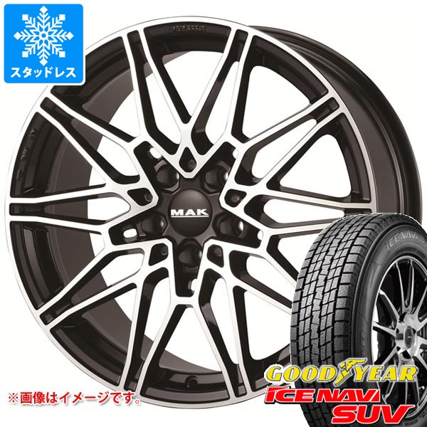 【タイヤ交換対象】BMW U10 X2用 スタッドレス グッドイヤー アイスナビ SUV 225/60R17 99Q MAK ケーニッヒ タイヤホイール4本セット｜タイヤ１番
