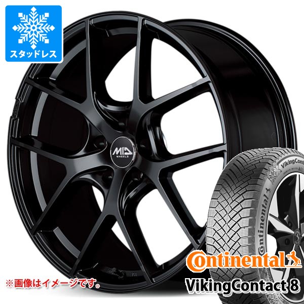 【タイヤ交換対象】トヨタ 40系アルファード用 スタッドレス コンチネンタル バイキングコンタクト8 225/60R18 104H XL レフィナーダ モーション4 タイヤホイール4本セット