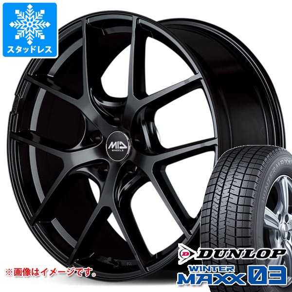 【タイヤ交換対象】トヨタ 40系アルファード用 スタッドレス ダンロップ ウインターマックス03 WM03 225/60R18 100Q レフィナーダ モーション4 タイヤホイール4本セット