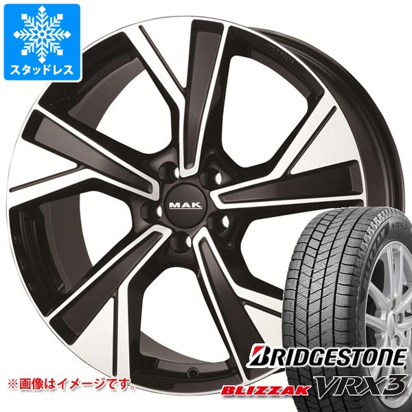 【タイヤ交換対象】ボルボ S90/V90 PB/PD系用 スタッドレス ブリヂストン ブリザック VRX3 245/40R20 95Q MAK マルメ タイヤホイール4本セット