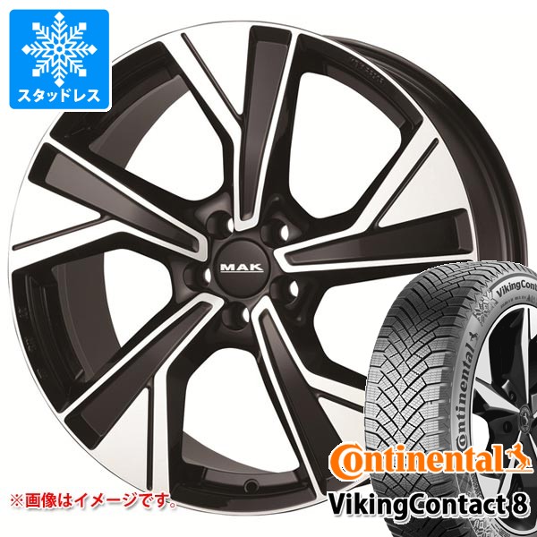 【タイヤ交換対象】ボルボ EX40 XE系用 スタッドレス コンチネンタル バイキングコンタクト8 235/50R19 103T XL MAK マルメ タイヤホイール4本セット