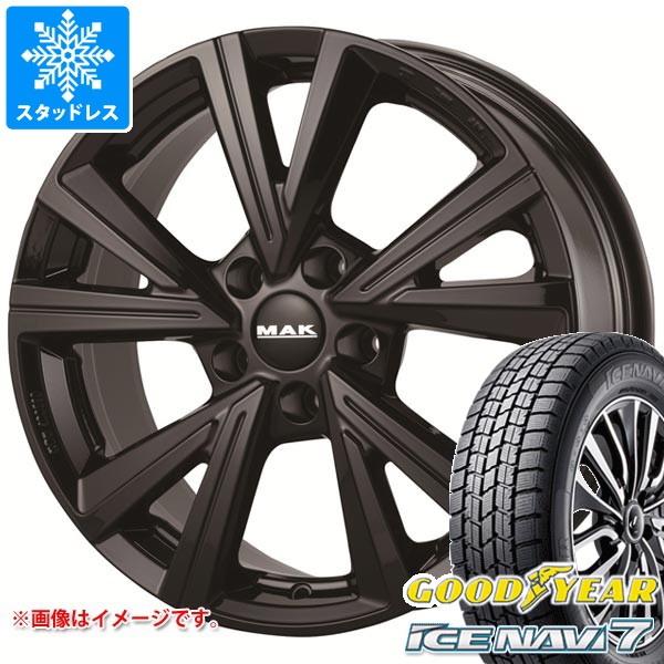 【タイヤ交換対象】アルファロメオ ジュリア用 スタッドレス グッドイヤー アイスナビ7 225/45R18 91Q MAK モンツァ タイヤホイール4本セット|タイヤ1番