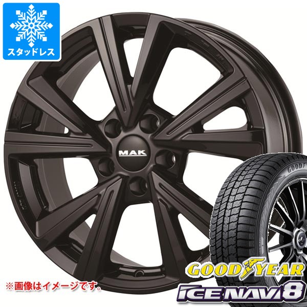 【タイヤ交換対象】アルファロメオ トナーレ AV系用 スタッドレス グッドイヤー アイスナビ8 235/50R18 97Q MAK モンツァ タイヤホイール4本セット