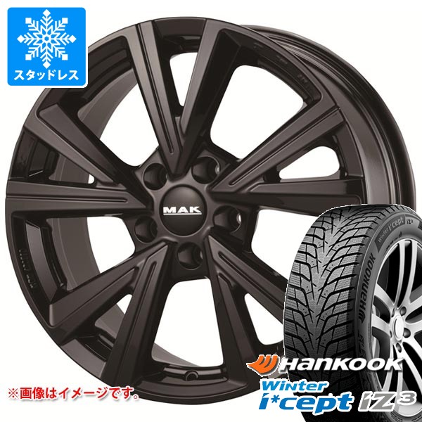 【タイヤ交換対象】アルファロメオ トナーレ AV系用 スタッドレス ハンコック ウィンターアイセプト iZ3 W636 235/50R18 97H MAK モンツァ タイヤホイール4本セット
