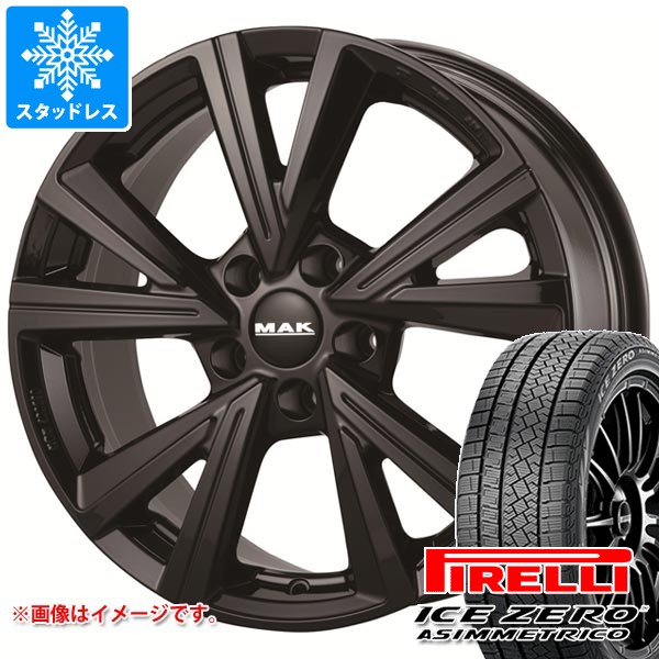 【タイヤ交換対象】アルファロメオ トナーレ AV系用 スタッドレス ピレリ アイスゼロアシンメトリコ 235/50R18 101H XL MAK モンツァ タイヤホイール4本セット｜タイヤ１番