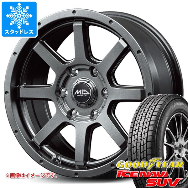 【タイヤ交換対象】スタッドレスタイヤ グッドイヤー アイスナビ SUV 265/65R17 112Q & ロードマックス マッドライダー 7.5-17 タイヤホイール4本セット265/65-17 GOODYEAR ICE NAVI SUV