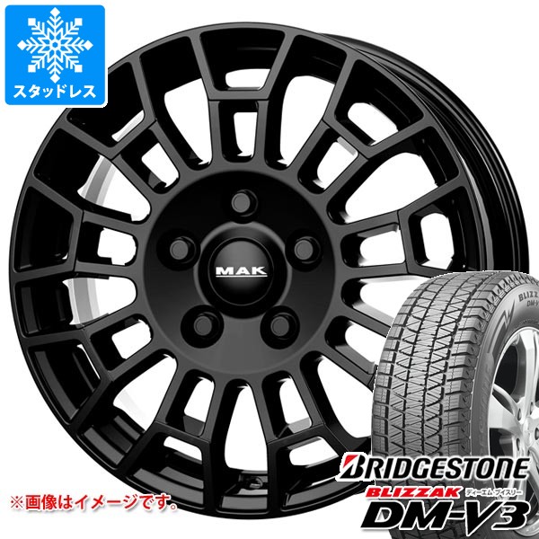 【タイヤ交換対象】メルセデスベンツ W463 Gクラス用 スタッドレス ブリヂストン ブリザック DM-V3 265/60R18 110Q MAK ノマド タイヤホイール4本セット｜タイヤ１番