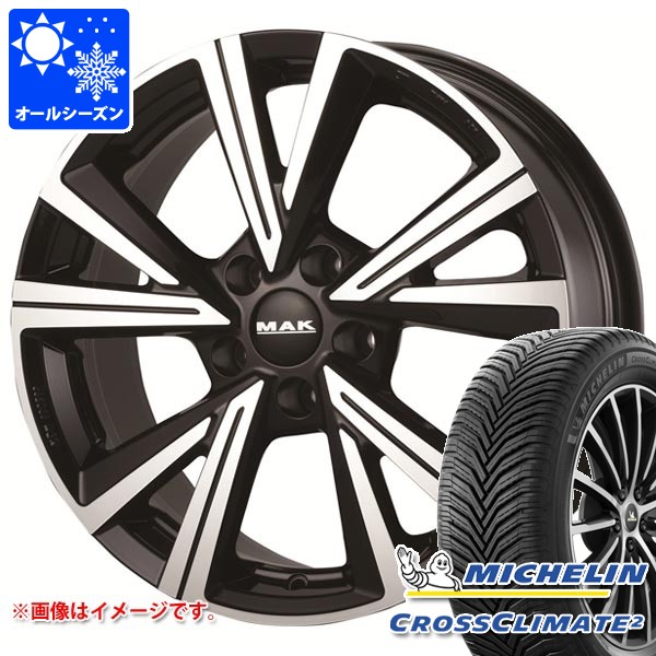 【タイヤ交換対象】VW パサートオールトラック 3CD系用 オールシーズンタイヤ ミシュラン クロスクライメート2 225/55R17 101Y XL MAK クバーズ タイヤホイール4本セット|タイヤ1番