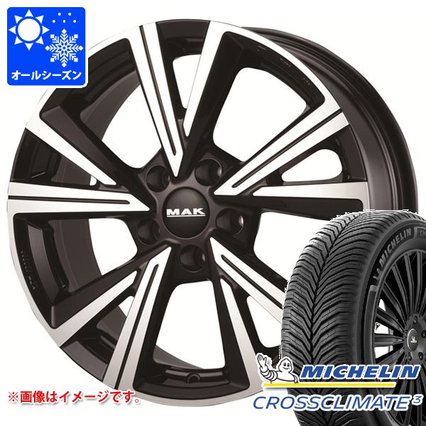 VW ゴルフ7用 オールシーズンタイヤ ミシュラン クロスクライメート3 225/45R17 94Y XL MAK クバーズ タイヤホイール4本セット｜タイヤ１番