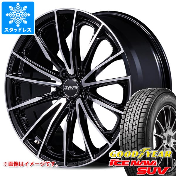 【タイヤ交換対象】トヨタ 40系アルファード用 スタッドレス グッドイヤー アイスナビ SUV 225/60R18 100Q レイズ ベルサス ヴォウジェ SE スペックM タイヤホイール4本セット