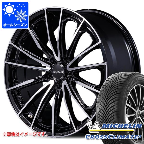 【タイヤ交換対象】トヨタ 40系アルファード用 オールシーズンタイヤ ミシュラン クロスクライメート2 225/60R18 104W XL レイズ ベルサス ヴォウジェ SE スペックM 7.0-18 タイヤホイール4本セット 139,850円