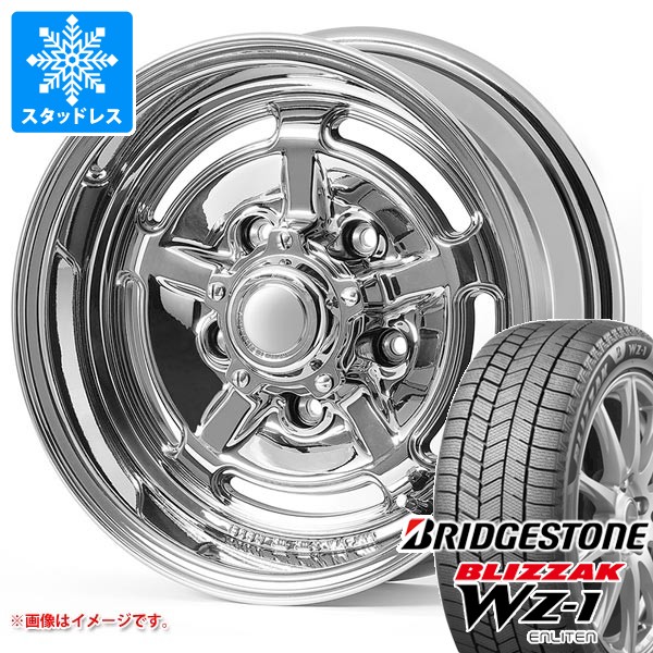 【タイヤ交換対象】スズキ ジムニーシエラ JB74W用 スタッドレス ブリヂストン ブリザック WZ-1 195/80R15 96Q 2025年10月発売サイズ アピオ ワイルドボア HR タイヤホイール4本セット