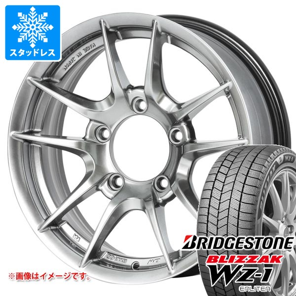 【タイヤ交換対象】スズキ ジムニー用 スタッドレス ブリヂストン ブリザック WZ-1 175/80R16 91Q 2025年10月発売サイズ アピオ ワイルドボア Z タイヤホイール4本セット