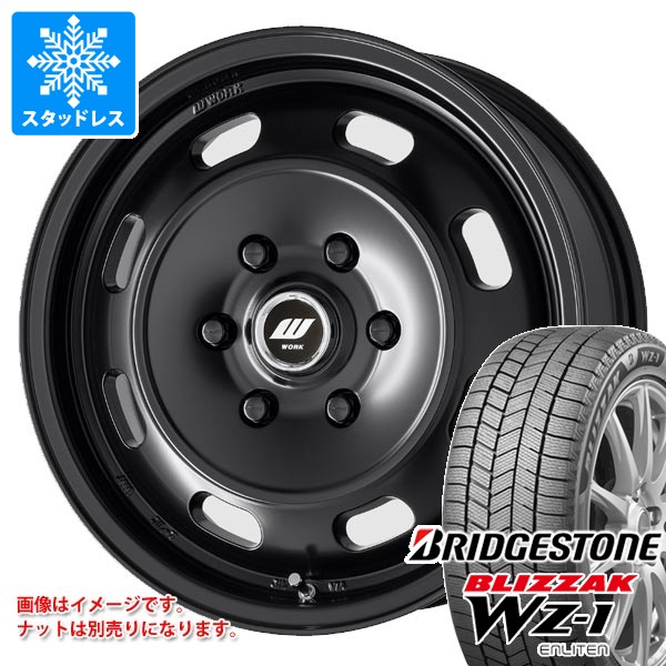 【タイヤ交換対象】ニッサン NV350キャラバン E26用 スタッドレス ブリヂストン ブリザック WZ-1 215/70R16 100Q ワーク エクストラップ DTHC タイヤホイール4本セット