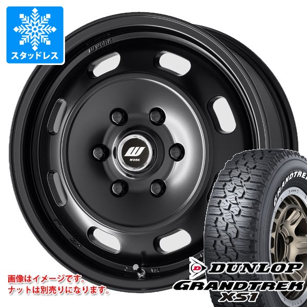 【タイヤ交換対象】ニッサン NV350キャラバン E26用 スタッドレス ダンロップ グラントレック XS1 LT215/70R16 100/97N ホワイトレター ワーク エクストラップ DTHC タイヤホイール4本セット|タイヤ1番