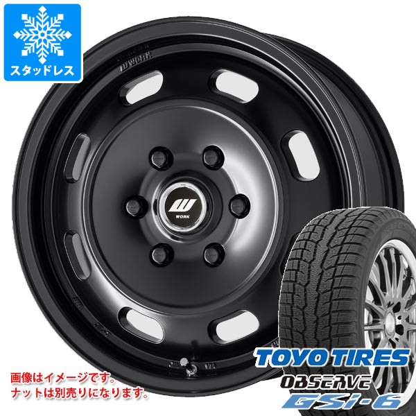 【タイヤ交換対象】ニッサン NV350キャラバン E26用 スタッドレス トーヨー オブザーブ GSi-6 215/70R16 100Q ワーク エクストラップ DTHC タイヤホイール4本セット|タイヤ1番