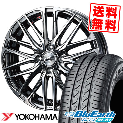 175/60R16 82H YOKOHAMA ヨコハマ BluEarth AE-01 ブルーアース AE01 WEDS LEONIS SK ウェッズ レオニス SK サマータイヤホイール4本セット【取付対象】|タイヤプライス館