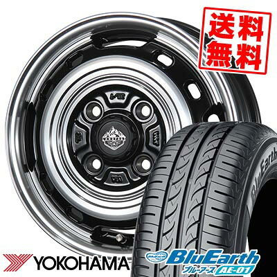165/60R15 77H YOKOHAMA ヨコハマ BluEarth AE-01 LANDFOOT XFG ランドフット XFG サマータイヤホイール4本セット 【取付対象】