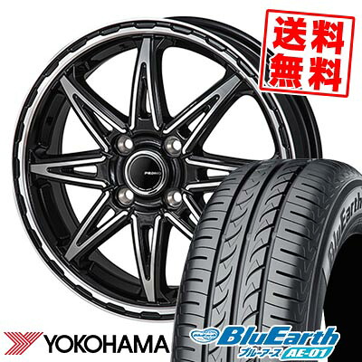 165/55R14 72V YOKOHAMA ヨコハマ BluEarth AE-01 PIEDINO STYLE-S ピエディーノ スタイルS サマータイヤホイール4本セット 【取付対象】