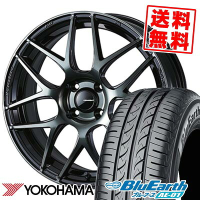175/60R16 82H YOKOHAMA ヨコハマ BluEarth AE-01 WedsSport SA-27R ウェッズスポーツ SA-27R サマータイヤホイール4本セット 【取付対象】