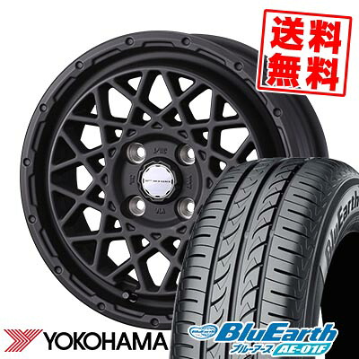 185/70R14 88S YOKOHAMA ヨコハマ BluEarth AE-01F MUDVANCE 09 マッドヴァンス09 サマータイヤホイール4本セット 【取付対象】