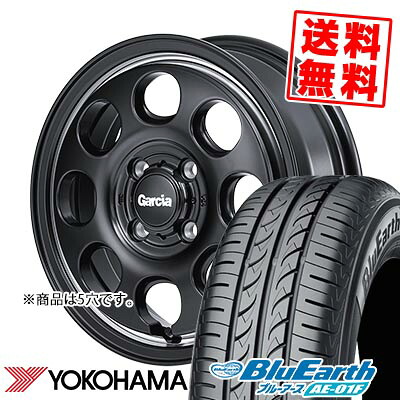 195/60R16 89H YOKOHAMA ヨコハマ BluEarth AE-01F Garcia Palm8 ガルシア パーム8 サマータイヤホイール4本セット 【取付対象】|タイヤプライス館