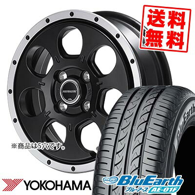 205/55R16 91V YOKOHAMA ヨコハマ BluEarth AE-01F ROADMAX W0-7 ロードマックス W0-7 サマータイヤホイール4本セット 【取付対象】｜タイヤプライス館