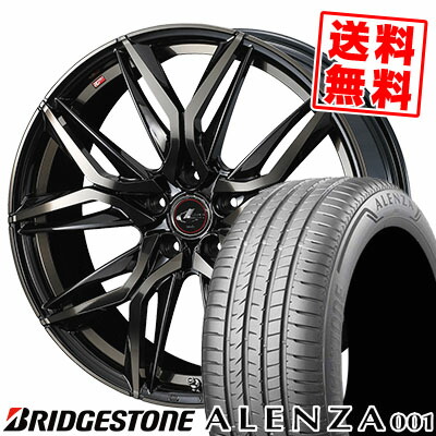 225/55R18 98V BRIDGESTONE ブリヂストン ALENZA A001 アレンザ A001 LEONIS LM レオニス LM サマータイヤホイール4本セット