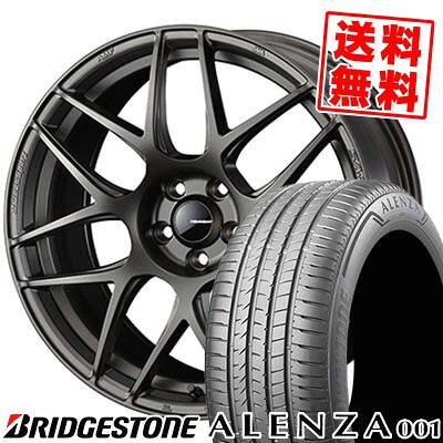 235/55R18 100V BRIDGESTONE ブリヂストン ALENZA A001 WedsSport SA-27R ウェッズスポーツ SA-27R サマータイヤホイール4本セット 【取付対象】