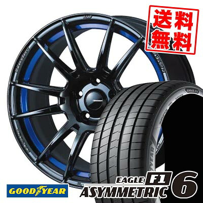 235/45R18 98Y XL グッドイヤー EAGLE F1 ASYMMETRIC 6 WedsSport SA-62R サマータイヤホイール4本セット 【取付対象】｜タイヤプライス館 169,100円