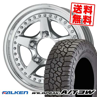 225/75R16 115/112Q LT ファルケン WILDPEAK A/T3W WORK CRAG GALVATRE2 サマータイヤホイール4本セット 【取付対象】|タイヤプライス館