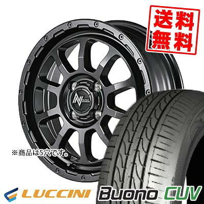 215/65R16 102V ルッチーニ Buono CUV NITRO POWER M10 PERSHING BARREL BLACK EDITION サマータイヤホイール4本セット 【取付対象】