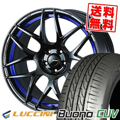 255/55R18 109V XL LUCCINI ルッチーニ Buono CUV WedsSport SA-27R ウェッズスポーツ SA-27R サマータイヤホイール4本セット 【取付対象】