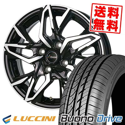 155/55R14 69V ルッチーニ Buono Drive Chronus CH-112 サマータイヤホイール4本セット 【取付対象】