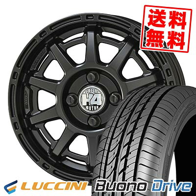 155/55R14 69V ルッチーニ Buono Drive H4 MOTOR X1 サマータイヤホイール4本セット 【取付対象】|タイヤプライス館