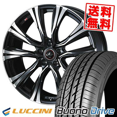 205/55R16 91V ルッチーニ Buono Drive WEDS LEONIS VR サマータイヤホイール4本セット 【取付対象】|タイヤプライス館